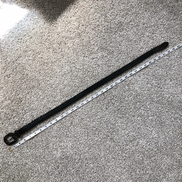 Vintage genuine leather braided belt - Picture 3 of 4